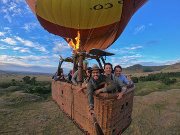 Un safari aéreo a bordo de un Globo de colores, Kenia